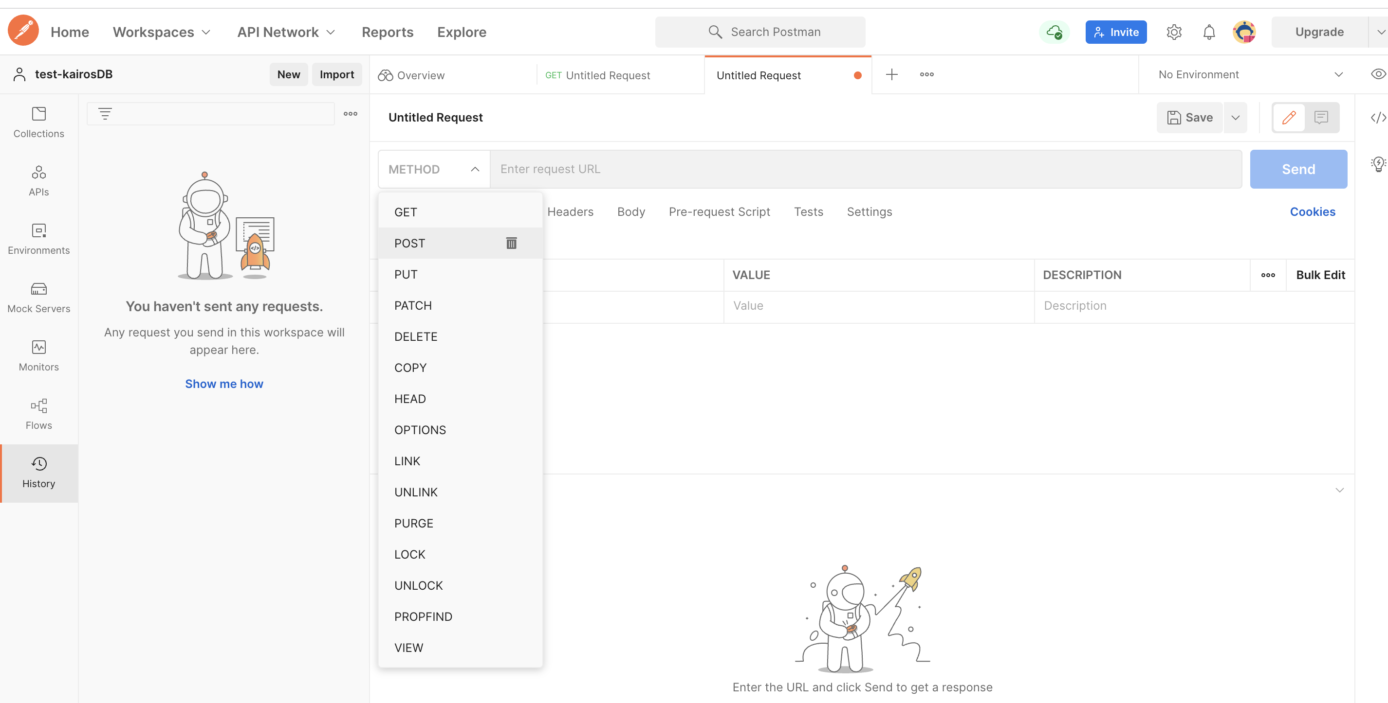 KairosDB request type KairosDB request type